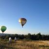 arrivée de montgolfières
