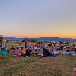 Le ciel au crépuscule se revèle avec Maurice